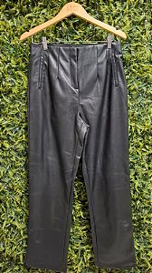 CALÇA PRETA COURO SINTETICO   CLOCKHOUSE   40