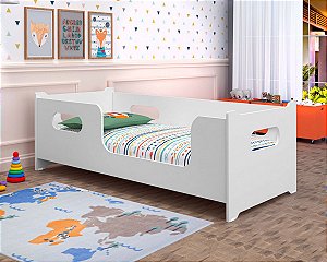 Cama Montessoreana Manu Baby Infantil Branca