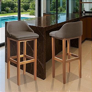 Kit 2 Banqueta Realeza Balcão Área Gourmet Cozinha