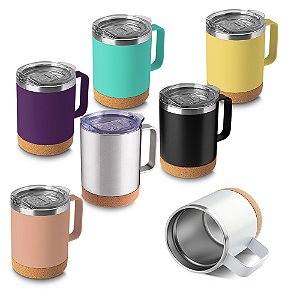 Caneca térmica com tampa 350ml personalizada a laser