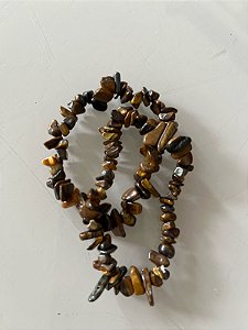 Pulseira cascalho Olho de Tigre – Proteção, Coragem, Foco e Poder Pessoal