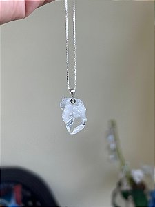 Pingente de Drusa de Cristal – Energia Pura, Amplificação e Limpeza