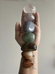 Kit 7 Cristais Chakras rolado G – Alinhamento, Energia e Equilíbrio Interior