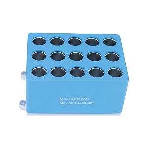 BLOCO P/ 15 TUBOS DE 10,0ML COMPATIVEL C/ K80-100/200, K80-01/02 E K80-120R - KASVI