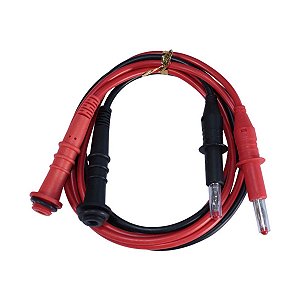 CONJUNTO DE CABOS VERMELHO/PRETO P/ USO COM CUBAS DE ELETROFORESE - KASVI
