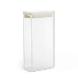 CUBETA EM QUARTZO 7ML ES 2 FACES POLIDAS PASSO 20MM - KASVI