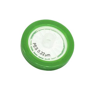 FILTRO DE SERINGA PES 25MM X 0,22UM ESTERIL - CX/100 - KASVI