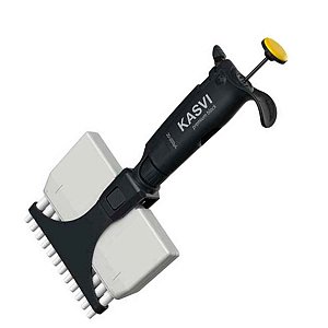 MICROPIPETA MULTICANAL PREMIUM BLACK. 12 CANAIS. 0,5 - 10 UL - KASVI