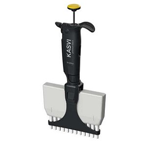 MICROPIPETA MULTICANAL PREMIUM BLACK.12 CANAIS. 20 - 300UL - KASVI