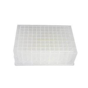 MICROPLACA 96 POÇOS PROFUNDO 2,2ML FUNDO V QUADRADO ESTERIL - CX /24 - KASVI