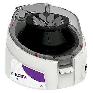 MINICENTRIFUGA 8X2ML ROTOR DE ANGULO FIXO 6.000 RPM BIVOLT - KASVI