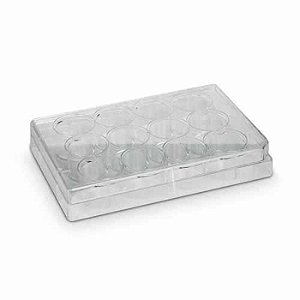 PLACA P/CULTIVO DE CELULAS 12 POÇOS FUNDO CHATO - KASVI