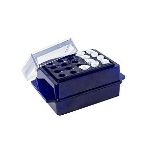 RACK TERMOESTAVEL DUPLA FACE PARA 20 TUBOS DE 2 E 0,5 ML - KASVI