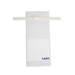 SACO PARA AMOSTRA 120 ML COM TARJA ESTERIL - CX/500 - KASVI