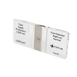 CAMARA DE CONTAGEM FUCHS ROSENTHAL DUPLA MELHORADA ESPELHADA - FIRSTLAB