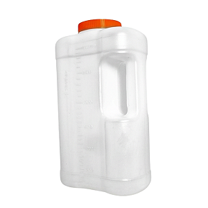 COLETOR 24 HORAS 3L C/ ALÇA TAMPA LARANJA - FIRSTLAB