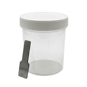 COLETOR 80ML ESTERIL C/ PA TAMPA BRANCA - PCT/100 - FIRSTLAB