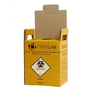 COLETOR PERFUROCORTANTE 13L - CX/20 - FIRSTLAB