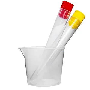 KIT P/ COLETA DE URINA NAO ESTERIL 2 TUBOS TAMPA AMARELA E VERMELHA - PCT/150 - FIRSTLAB