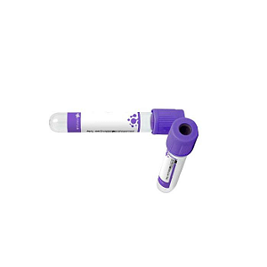 TUBO 2ML EDTA K3 ROXO P/COLETA A VACUO - CX/100 - FIRSTLAB