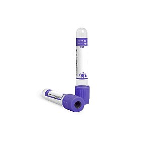TUBO 4ML EDTA K3 ROXO P/COLETA A VACUO - CX/100 - FIRSTLAB