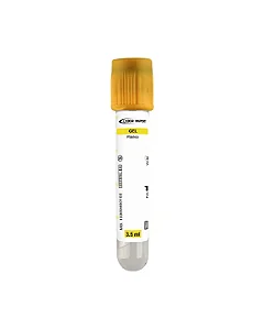 TUBO GEL COLETA A VACUO AMARELO 8ML - CX/100 - LABOR IMPORT