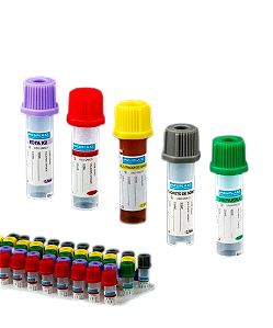 MICROTUBO COM EDTA K2 500UL TAMPA ROXA - CX/50 - VACUPLAST