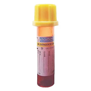 MICROTUBO PARA COLETA DE SANGUE COM GEL E ATIVADOR DE COAGULAO 0,5ML- PCT/50- CRAL