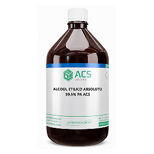 ALCOOL ETILICO ABSOLUTO 99,5% PA ACS - FR/ 1000ML - ACS