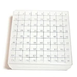 CRIOBOX 81 TUBOS 2ML TAMPA DESC NUMERICO NEUTRO - CRALPLAST