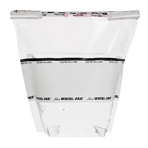 SACO P/ AMOSTRA STAND UP C/ TIOSSULFATO 500ML - CX/100 - WHIRL-PAK