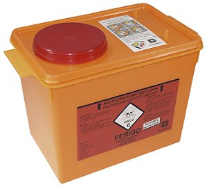 COLETORES RIGIDOS RESIDUOS TOXICOS LARANJA 7LTS - DESCARPACK