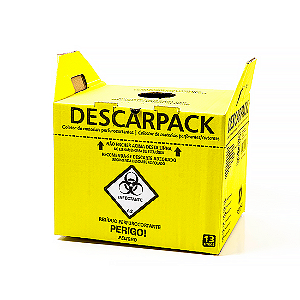 COLETOR PERFURO CORTANTE 13L PAPELAO - UN - DESCARPACK