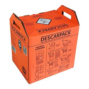 COLETOR PARA DESCARTE DE RESIDUOS TOXICOS PERFUROCORTANTES - 13L - DESCARPACK