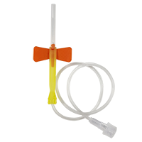 ESCALPE PARA COLETA C/ DISP. SEG. LARANJA 25G - CX/100 - DESCARPACK