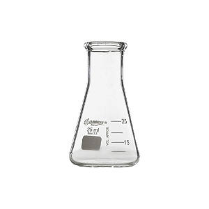 FRASCO ERLENMEYER BOCA ESTREITA 25ML - LABORGLAS