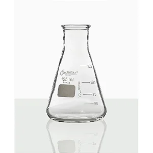 FRASCO ERLENMEYER COM ROLHA DE POLI 125ML - LABORGLAS