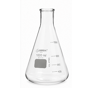 FRASCO ERLENMEYER BOCA ESTREITA 1000ML - LABORGLAS