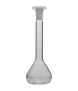 BALAO VOLUMETRICO 50ML ROLHA DE POLI - LABORGLAS