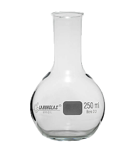 BALAO FUNDO CHATO VIDRO S/ JUNTA 1000ML - LABORGLAS