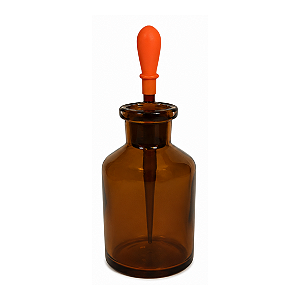 FRASCO CONTA-GOTAS ALCALINO AMBAR - 60ML - LABORGLAS