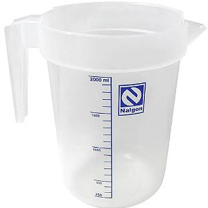 JARRA 2000ML GRADUADA SILK SCREEN EM POLIETILENO (PE) REFORÇADA - NALGON