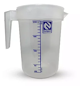 JARRA EM PP GRADUADA SUBDIVIDIDA 100 / 100 ML -  2000ML - NALGON