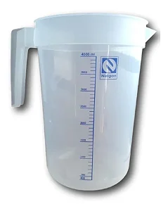 JARRA GRADUADA EM POLIPROPILENO COM ALÇA E BICO CAP.4000ML - NALGON