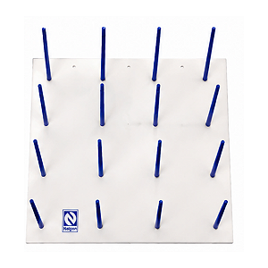 SUPORTE SECAGEM DE VIDRARIAS P/ 16 PEÇAS EM PP 33X33CM - NALGON
