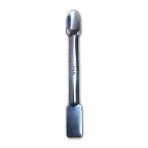 ESPATULA COM COLHER EM CHAPA AÇO INOX 304 12CM - METALIC