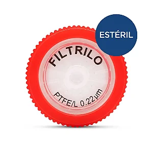 FILTRO DE SERINGA 0,22ΜMX25MM PTFE ESTERIL HIDROFILICO - FILTRILO