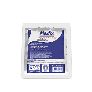 LUVA CIRURGICA ESTERIL C/ PO NR.6.5 - MEDIX