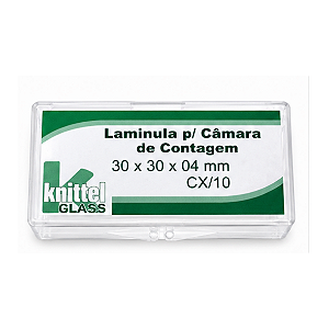 LAMINULA P/ CAMARA DE CONTAGEM 30X30X04MM - CX/10 - KNITTEL