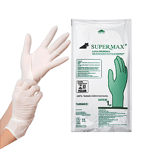 LUVA CIRURGICA ESTERIL N.7 (P) - SUPERMAX